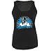 Produktbild MIAMI VICE - CROCKETT & TUBBS - Damen Tank Top Shirt Schwarz / Weiss-Blau Gr. XL Schwarz / Weiss / Blau