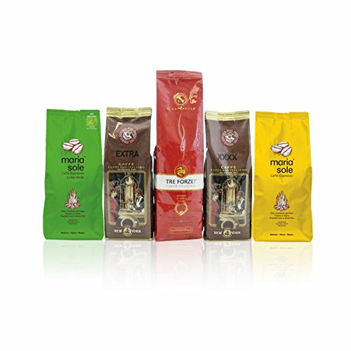 Espresso Probierset, il grande cinque III, Bohnen, 5 x 250g