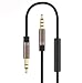 Produktbild EX1 Auto Audio Kabel 3,5mm AUX Vergoldet mit Fernbedienung und Mikrofon - Kompatibel mit iOS und Android Geräten
