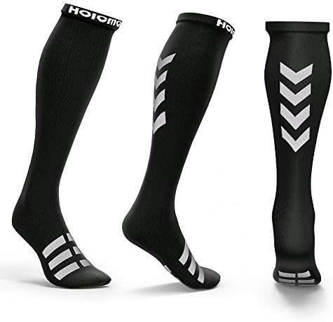 Compression Socks for Men &amp; Women, Hoicmoic 20-30mmHg Graduated Socks Fit for Running, Nurses, Shin Splints, Flight Travel, Maternity Pregnancy - Boost Stamina, Circulation &amp; Recovery