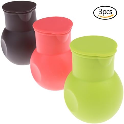 Simday Pack of 3 pcs Silicone Chocolate Melting Pot Heatresist Melt Butter Heat Milk Sauce Microwave Bakings Set