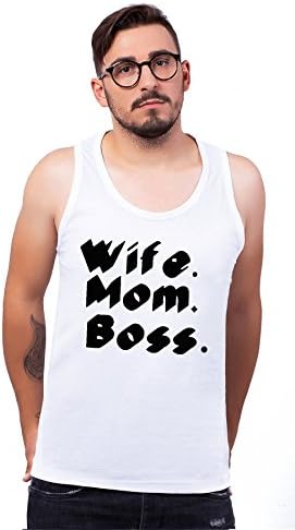 Wife Mom Boss XL Mens Tank Top T-shirt