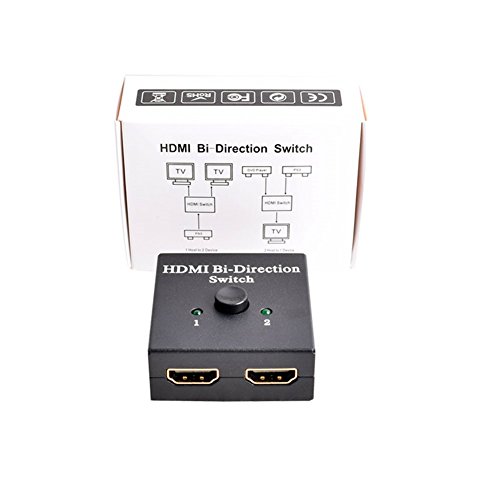 huierav HDMI 2.0 Ultra HD 4 Kx2 K/60Hz HDMI switch| HDMI Manuelle Umschalter 2 x 1 oder 1 x 2 ab Switch Splitter, 2 Anschlüsse - 4