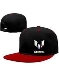 Lionel Messi Personal Logo Hombres Gorra De Béisbol flexible azul eléctrico
