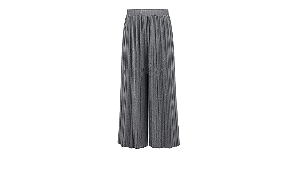 Honey GD - Pantaloni a Fisarmonica da Donna, Gamba Larga, Tinta Unita -  Grigio - US X-Large : Amazon.it: Abbigliamento