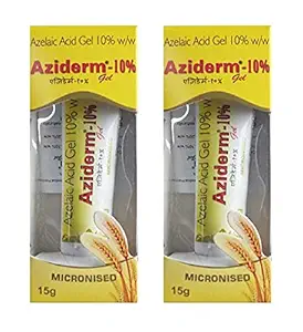 Aziderm 10% Gel (15 gm) (Pack of 2)