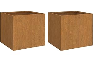 vidaXL Jardinières 2 pcs 42x40x39 cm Acier corten