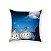 Produktbild Halloween-Thema Kissenbezüge,Hansee® Baumwolle Leinen Neuheit Kürbis Gedruckt 45X45CM Kissenbezug Fall Sofa Bed Wohnkultur Artikel (C)