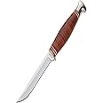 Ka-Bar 2-1226-0 Sheath Knife 3-1/2",Silver and Brown,Medium