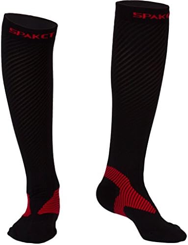 Fracer Womens Performance Sports Graduated Compression Socks Black