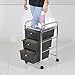 3 Drawer Storage Trolley - Black