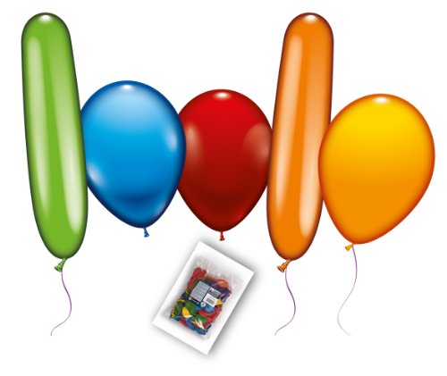 Karaloon G00199 – Big Party Pack, 150 Ballons, bunt sortiert - 2