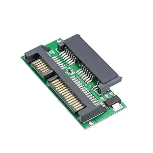 Homgee 1.8in Micro SATA to SATA 2.5 SSD Hard Drive Disk Adapter Card for Laptop Computer Converter Card with Built-in IC Chip