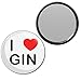 I Love Gin - 55mm Round Compact Mirror