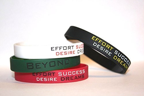 4 Fitness Armbänder Beyond Dreams | Power Silikonarmbänder - 4