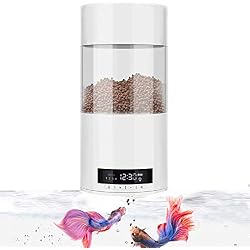 APoony Mangeoire à Poisson Automatique, Distributeur Automatiques de Nourriture pour Poissons Nourrisseur Mangeoire Automatique Numérique d'Aquarium Chargeur (FO1001)
