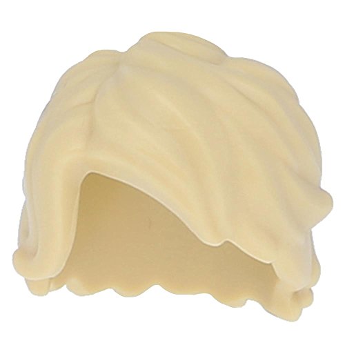 Preisvergleich Produktbild LEGO Figuren, Haare Mittellang zerzaust mit Seitenteil Beige