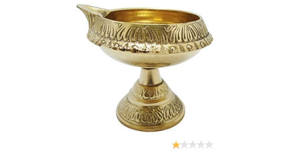 buy psjs traditional brass kubera vilakku with stand traditional puja diya with stand pooja lamp 1 online at low prices in india amazon in buy psjs traditional brass kubera