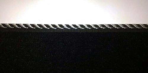 Tailored 2+1 black automotive cabmat (white)