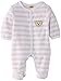 Steiff Unisex Baby 0002848 1/1 Sleeves Striped Romper, Barely Pink, 3-6 Months (Manufacturer Size:62)
