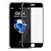 Produktbild Iphone 7 Full Cover Panzerglas,Schutzfolie,GTsafe® 3D Schutzfolie aus echtem Glas Hartglas HD Screen protecter Panzerglas Schwarz Weiß 9H Tempered Glass für Iphone 7 (Schwarz)
