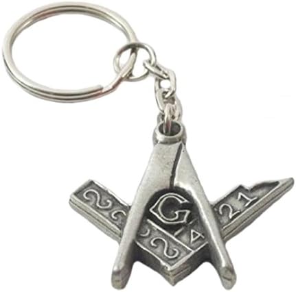 English Pewter Masonic Keyring