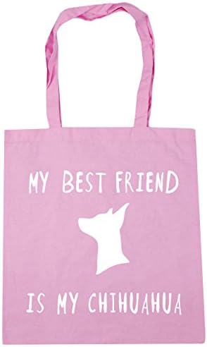 HippoWarehouse My best friend is my chihuahua dog Tote Shopping Gym Beach Bag 42cm x38cm, 10 litres