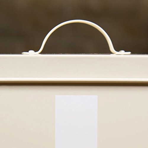 Andrew James Retro Erste Hilfe Kasten im Vintage Style – Cremefarben – Mit Deckel und 2 Klapphenkeln - 9