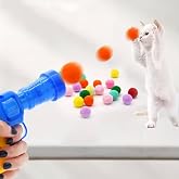 Evcil Hayvan Tabancalı Hareketli 20 Peluş Toplu Top Atan Kedi Oyuncağı