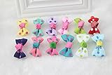 Cuhair(tm) children 12pcs About 2cm Clip Kids Girl Baby Sweet Sunflower Hair Clip Hair Pins Hair Barrettes Hair Accessories Hairpin Bow Wave Point clip