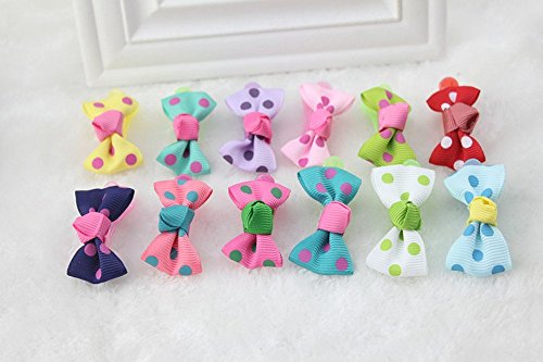 Cuhair(tm) children 12pcs About 2cm Clip Kids Girl Baby Sweet Sunflower Hair Clip Hair Pins Hair Barrettes Hair Accessories Hairpin Bow Wave Point clip