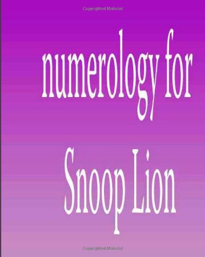 Numerology for Snoop Lion