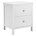 Produktbild SONGMICS Nachttisch mit 2 Schubladen, Beistelltisch, Sofatisch, Organizer fürs Schlafzimmer, Aufbewahrung fürs Wohnzimmer, modern, 48 x 56 x 40 cm (B x H x T), weiß RDN08WT