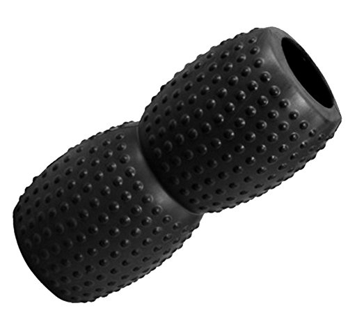 MyYogaWheels Peanut - Rodillo suave pero firme Mini Masajeador de espalda pierna cuello, negro