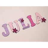 Holzbuchstaben für die Kinderzimmertür. Tolle Kinderzimmerdekoration. Handbemaltes Unikat. Als Wunschname individualisierbar