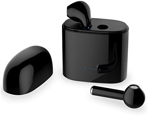 Bluetooth Headphones, Wireless Earphones Stereo Earbuds Cordless Sport Headsets for Apple AirPods Iphone 8, 8 plus, X, 7, 7 plus, 6s, 6S plus with Charging Case –Black