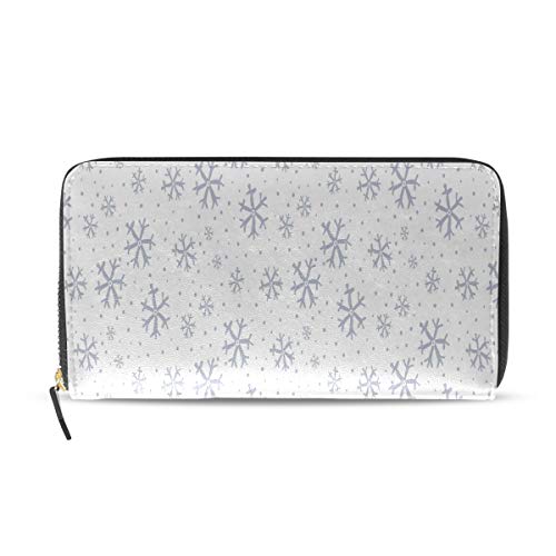 Preisvergleich Produktbild Winter schneewittchen snowflacks lange pass kupplung geldbörsen reißverschluss brieftasche fall handtasche geld veranstalter tasche kreditkarteninhaber für dame frauen mädchen männer reisen geschenk