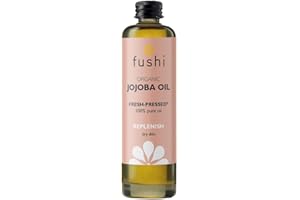 Fushi Organic Jojoba Oil 100 ml | Fresh-Pressed| Rich in Vitamin E | Best for Skin Cleansing, Dry Skin & Dry Hair | Hypoallergenic Oil | Ethical & Vegan Society Approved | Manufactured in the UK