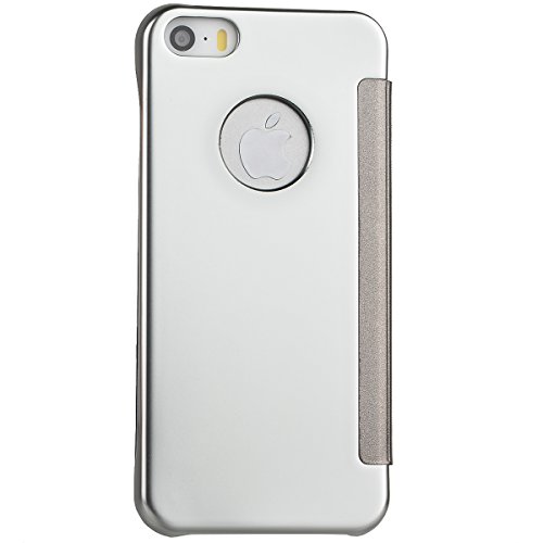 WeLoveCase Funda Tapa iPhone SE Espejo Carcasas iPhone 5S R gido Fundas Moviles PC Dura Cubierta Protecci n Flip Cover Folio Case Resistente Piel Funda de Cuero para Apple iPhone 5 5S SE Plata WeLoveCase Funda Tapa iPhone SE Espejo Carcasas iPhone 5S R gido Fundas Moviles PC Dura Cubierta Protecci n Flip Cover Folio Case Resistente Piel Funda de Cuero para Apple iPhone 5 5S SE Plata