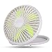 Produktbild Nosii Micro Mini USB Fan Doppelklingen Ruhig Einstellbare Lüfter Für Home Office Elektrische Computer Schreibtisch Fans Geschenk Für Kinder (Color : White)