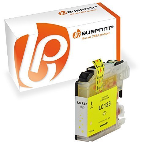 Druckerpatrone Yellow kompatibel für Brother LC-123Y LC123Y LC-125 XL mit Chip