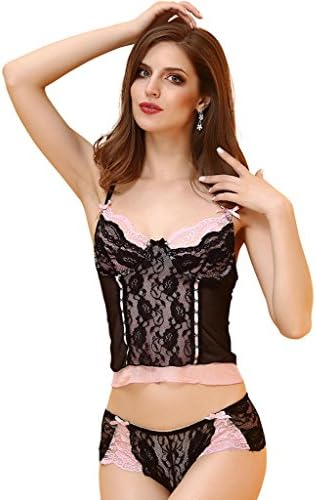Sexy Lingerie Lace Sexy Lingerie Women Lace Print Lingerie Ladies Back Plastic Body Two-Piece Suit
