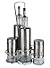 Produktbild Europe Ware 5 Piece Oil, Vinegar, Salt and Pepper Modern and Stylish Cruet Set With Chrome Rack by Europe Ware