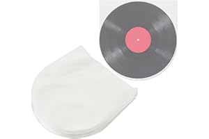 PERFETSELL 50 Pcs Fundas Interiores para Discos de Vinilo 12 Pulgadas Fundas Antiestaticas Discos LP Vinilo Proteccion para Fundas Interiores de Vinilo Fundas Interiores para Vinilos Musica Discos
