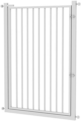Children safety rails LVZAIXI Safety first safety technology simply closes the metal door, white(high 1m) (Color : 166-172cm wide)