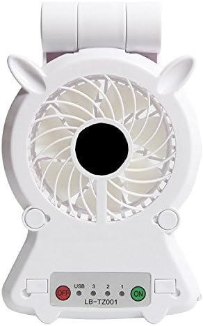 Phone Cooler, Jingleer 5 in 1 Multi-functional Mobile Radiator USB Fan for Gamer with LED light, Battery Powered (White)