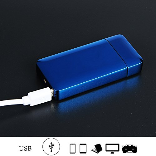 Kivors® Elektronisches Photoelektrischem Sensor Feuerzeug Tragbar USB Aufladbar Dual Lichtbogen - 5