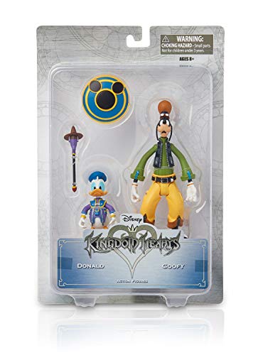 Kingdom Hearts Disney Figuras de Acción para Coleccionar, Juguetes Coleccionables para Adultos y Niños, Accesorios, Regalos para Niños Adolescentes Adultos (Donald y Goofy)