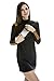 Bearsland Women's Turtleneck Long Breastfeeding Nursing Top Black UK Size 14-16