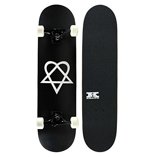 KrownKPC Complete Skateboard - Pro Style Quality - Maple 7-Ply Deck, Aluminum Trucks, Urethane Wheels, Precision Bearings - The Perfect Beginners First Board